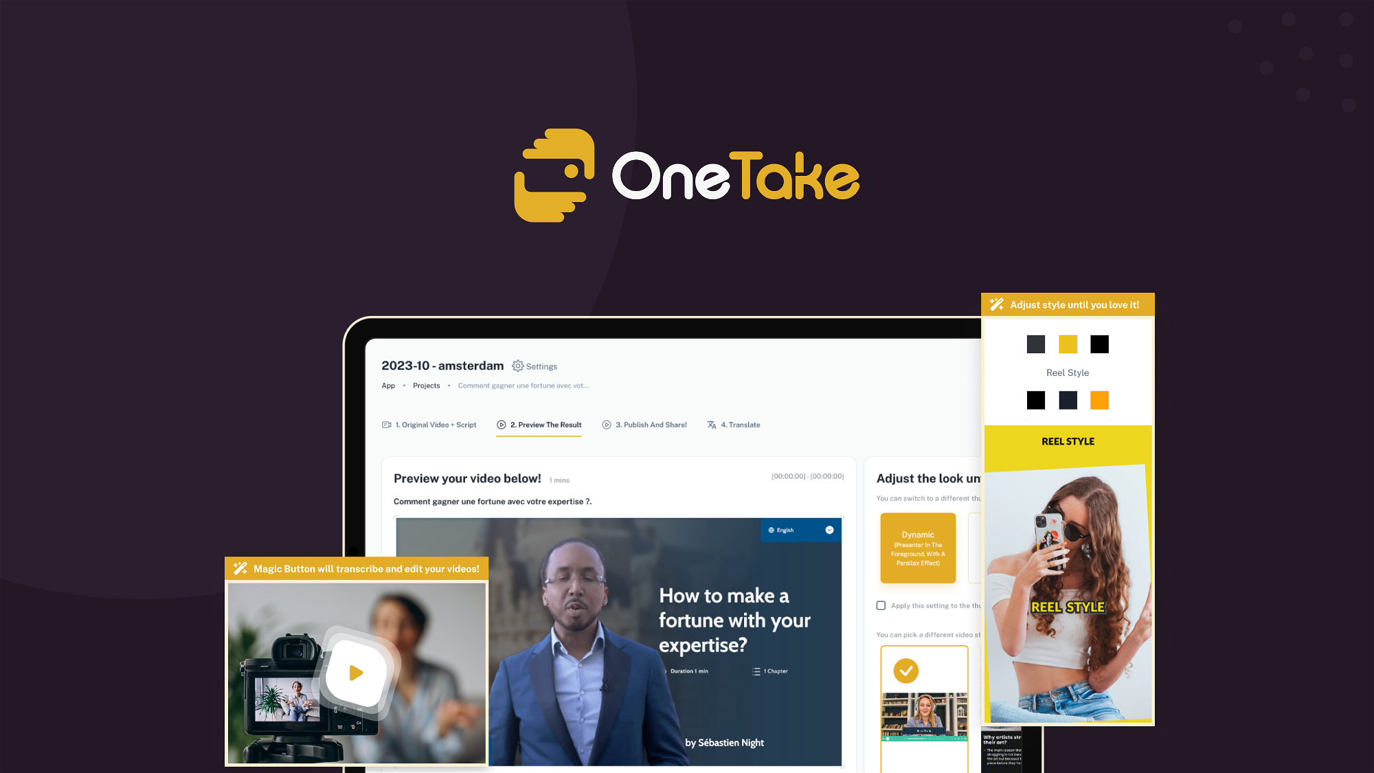 OneTake AI – LIFETIME Deals by appsumo