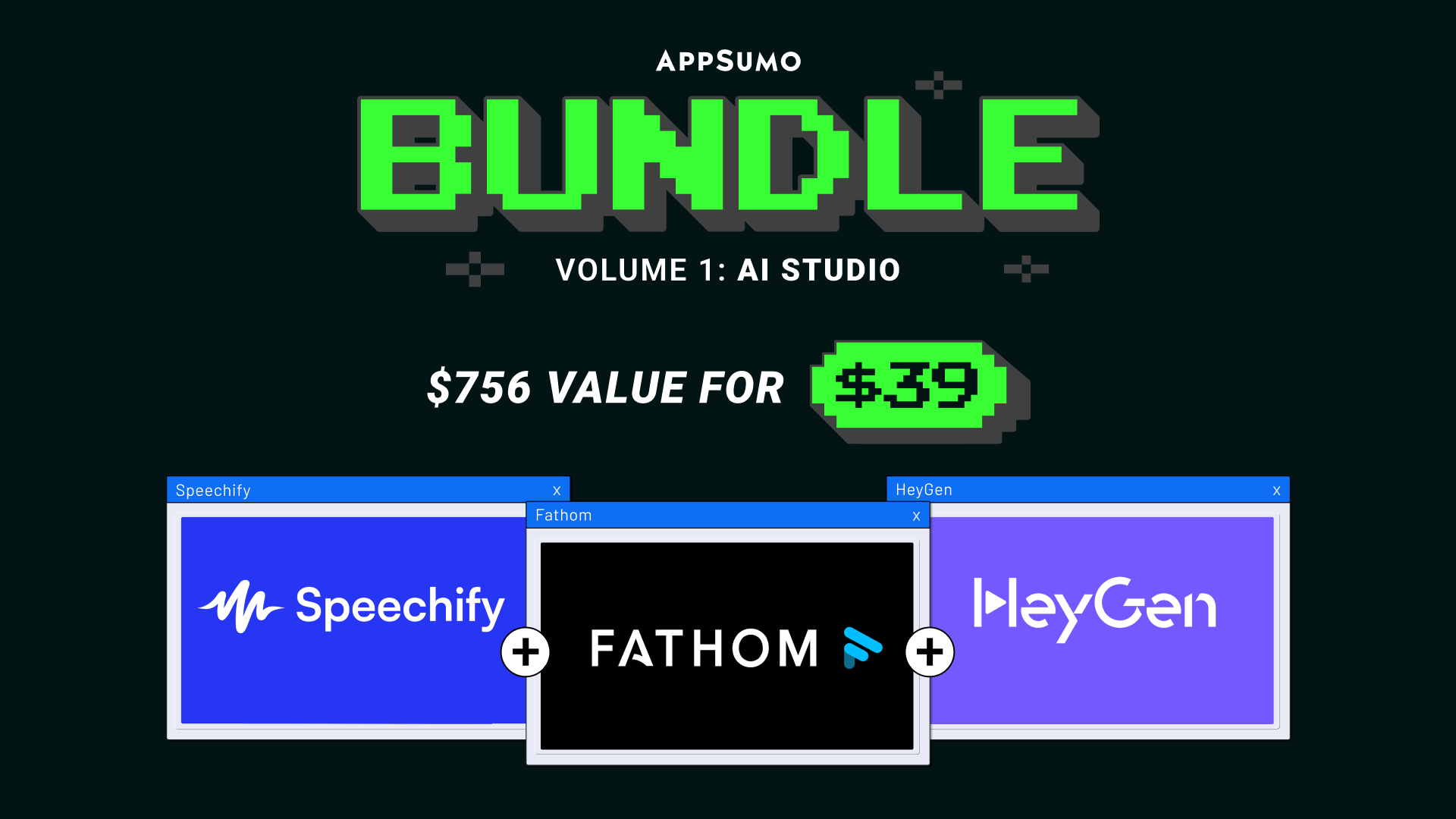 AppSumo Bundle Volume 1: AI Studio – LIFETIME Deals by appsumo