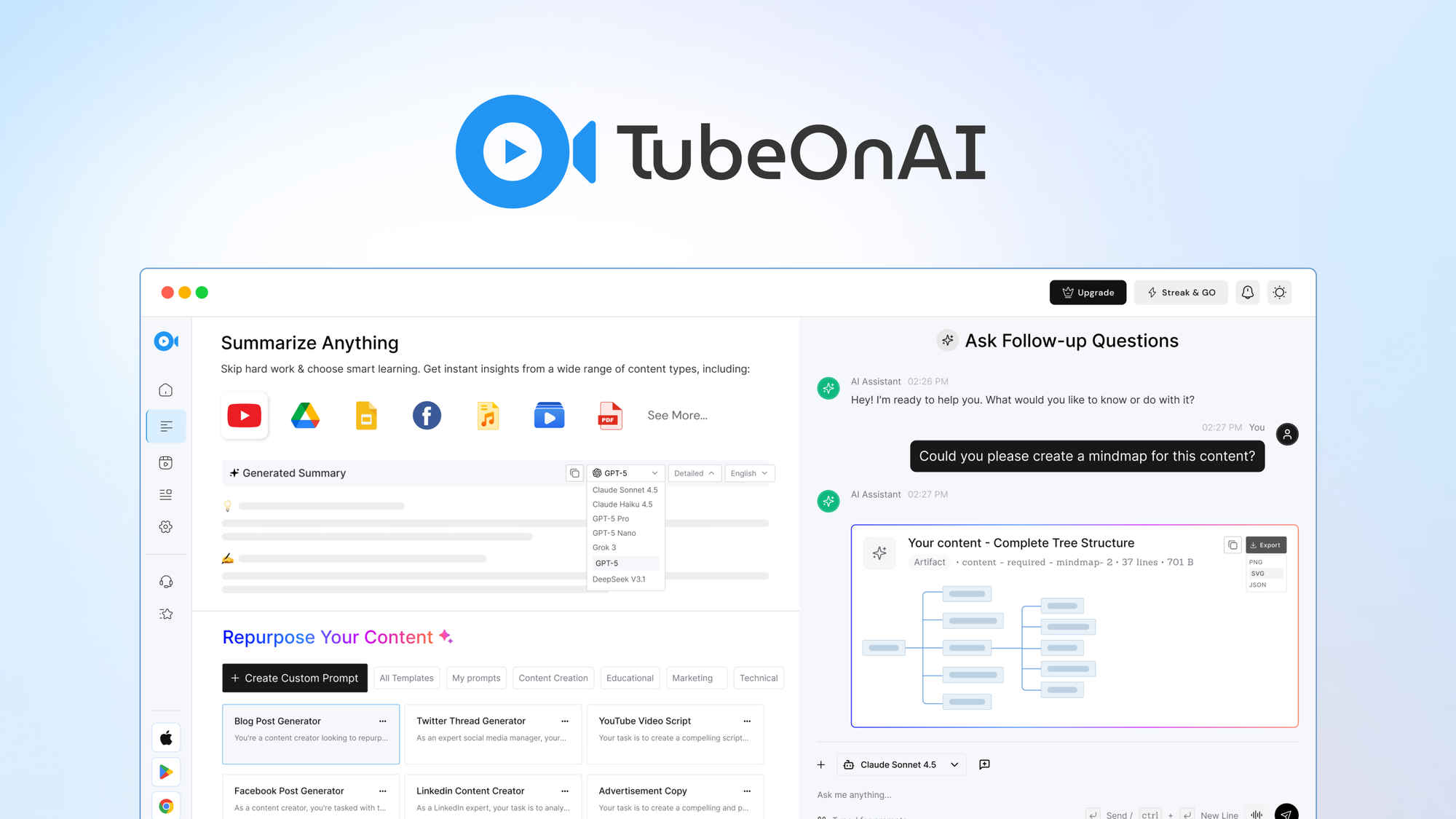 TubeOnAI – LIFETIME Deals by appsumo