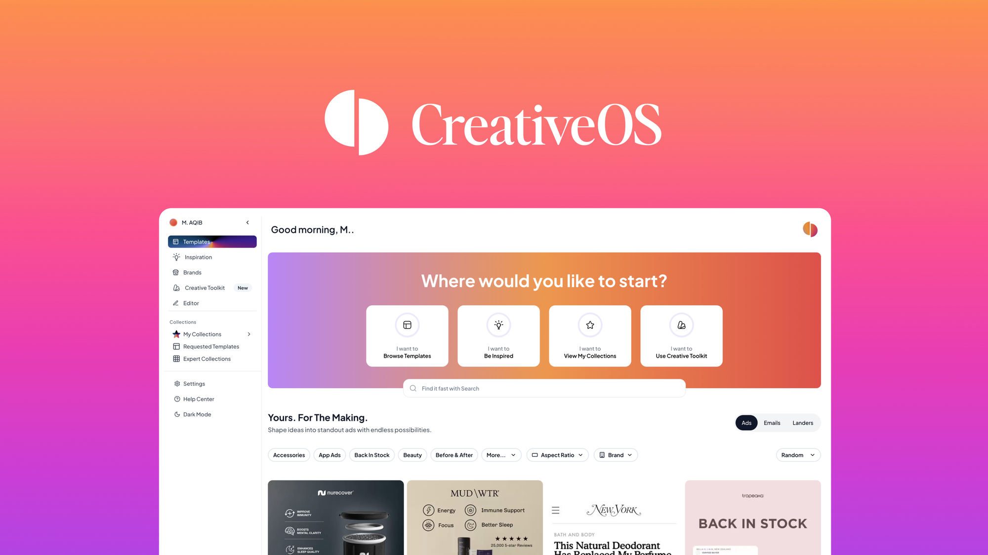 CreativeOS – LIFETIME Deals by appsumo