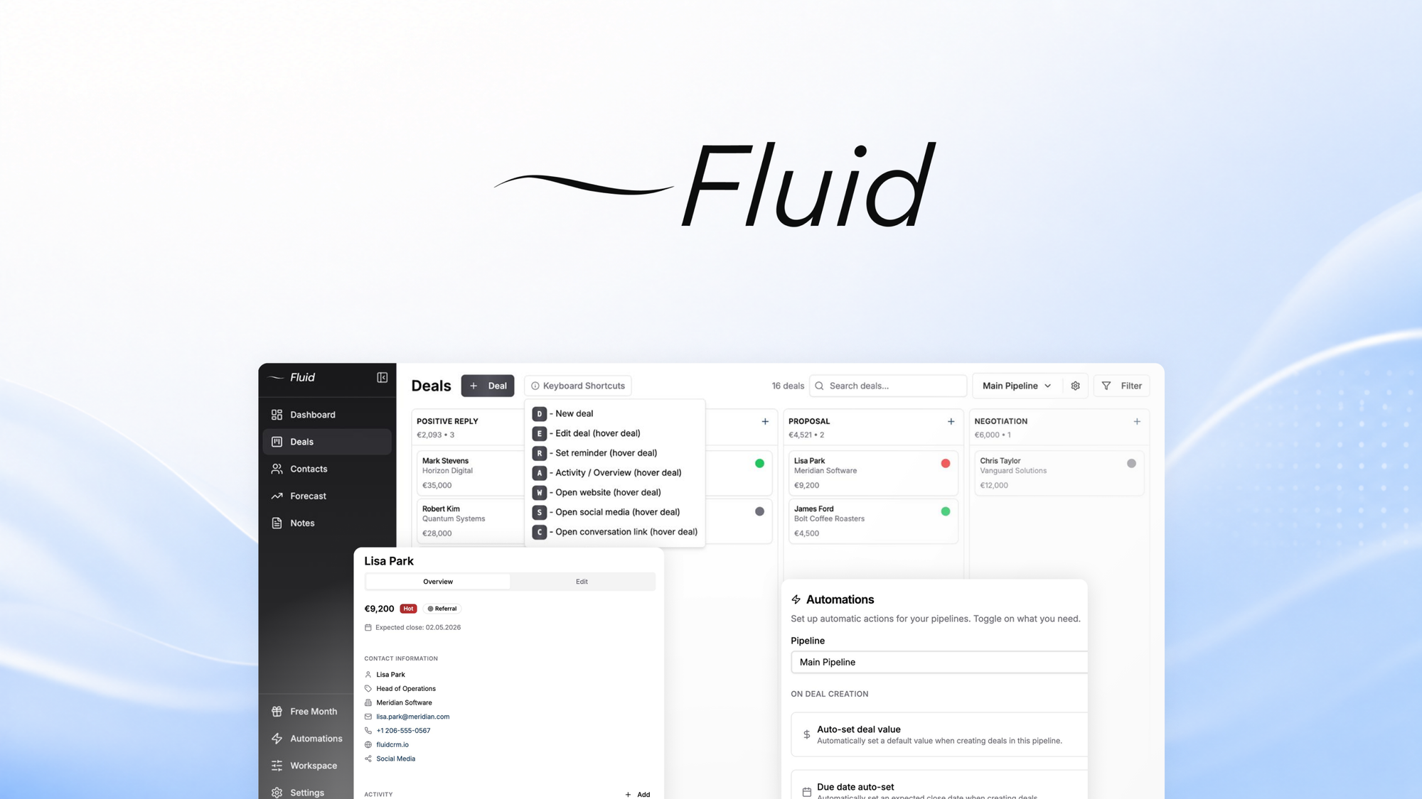 Fluid CRM – LIFETIME Deals by appsumo