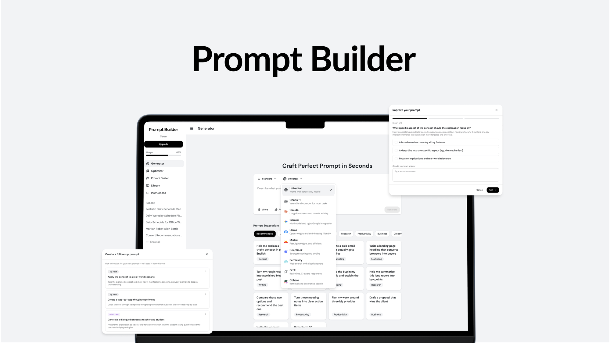 Prompt Builder – LIFETIME Deals by appsumo