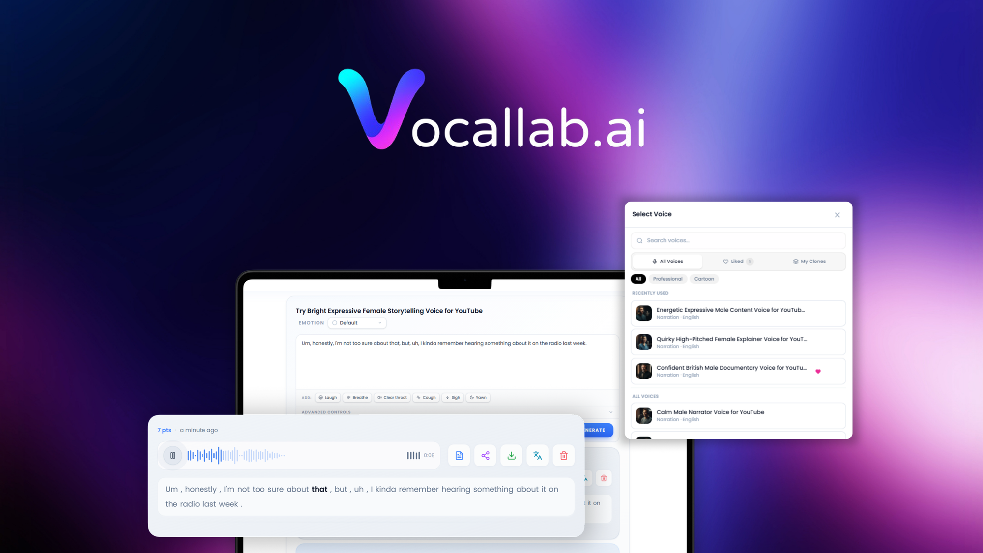 Vocallab AI – LIFETIME Deals by appsumo