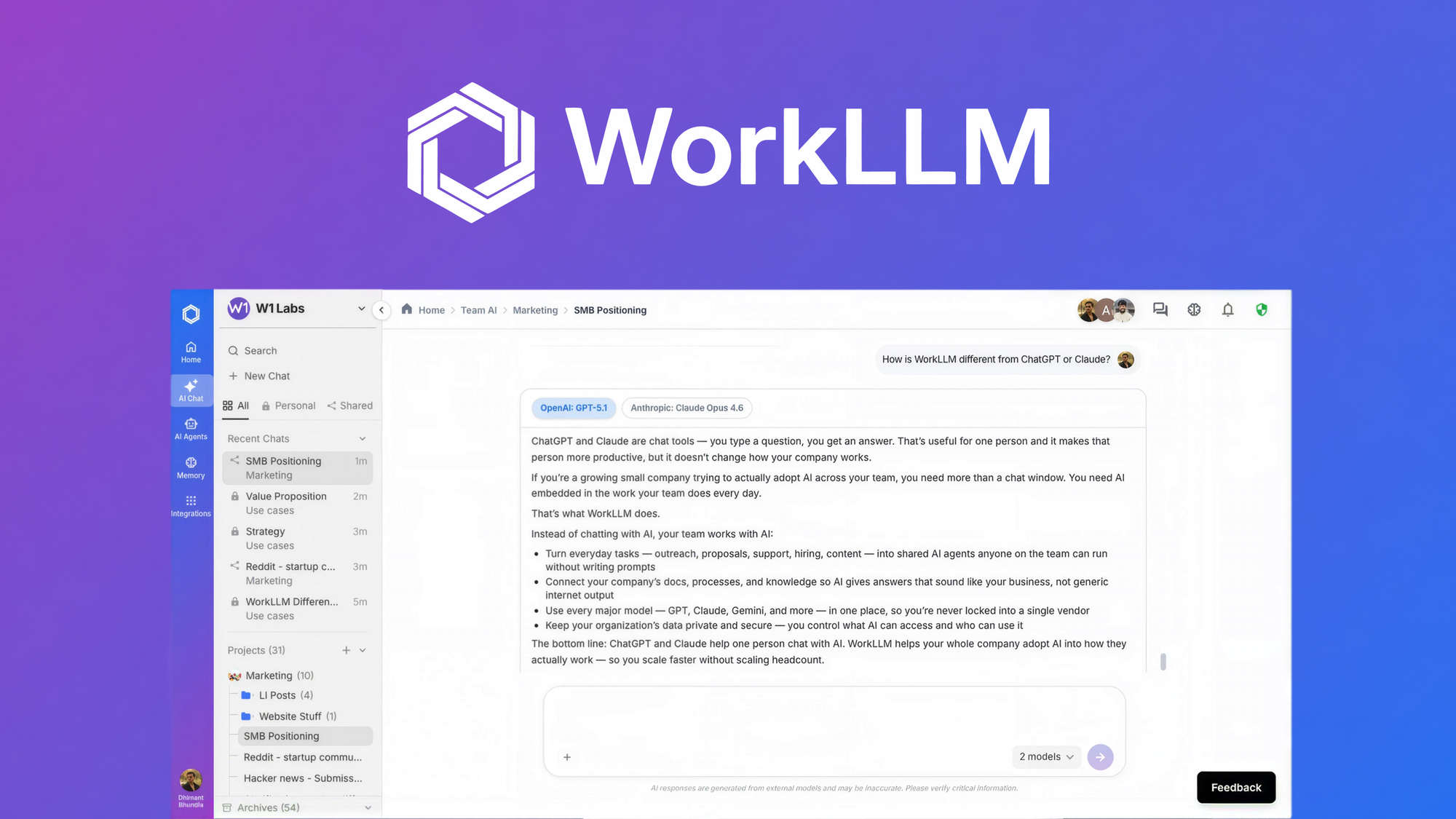 WorkLLM – LIFETIME Deals by appsumo