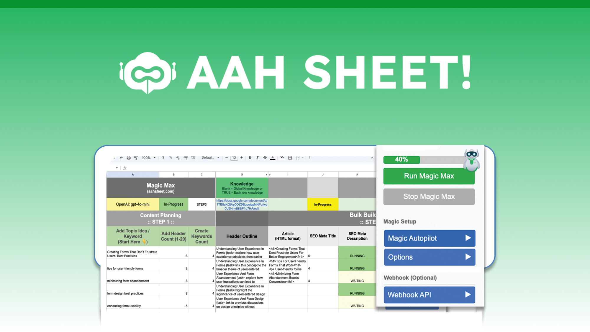 AahSheet – LIFETIME Deals by appsumo